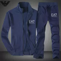 Trainingsanzug ea7 pour mann a col montant ea7 logo blue